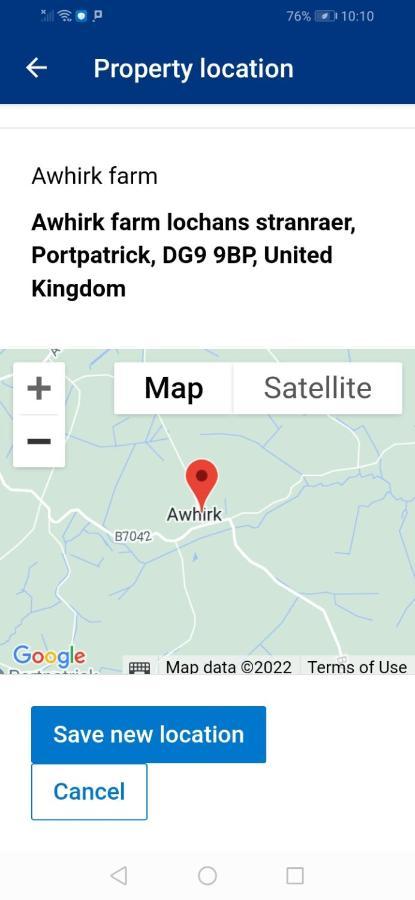 ポートパトリック Awhirk Farm Bed & Breakfast エクステリア 写真